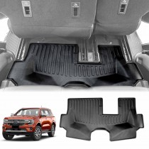3D Heavy Duty All Weather Car Mat Floor Liner Third Row Seat for Ford Everest 2022-2025