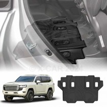 Floor Liner Third Row Seat for Toyota Landcruiser 300 LC300 2021-2025 3D Heavy Duty All Weather Car Mat 