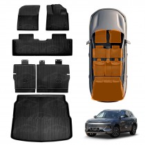 Floor Mats Boot Liner Set for Geely Starray EM-i 2025-Onwards With Subwoofer All Weather Car Trunk Cargo Kick Back Seat Cover