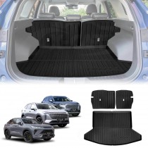 Boot Liner Set for GWM Haval H6/H6 GT 2021-Onwards All Weather Heavy Duty Car Trunk Back Seat Protector Cargo Kick Mats