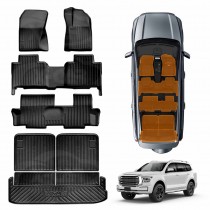 3-Pcs Boot Liner & Floor Mats for GWM Tank 500 Tank500 2024-2025 Heavy Duty Cargo Trunk Mat Luggage Tray