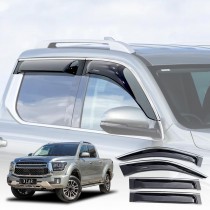 Weathershields for GWM Cannon Alpha 2024-2025 Car Weather Shields Wind Deflectors Window Sun Visor 4 Pcs Extreme Dark