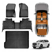 3D Floor Mats Boot Liner Set for GWM Tank 500 Tank500 PHEV 2024-Onwards All Weather Heavy Duty Cargo Car Trunk Luggage Tray