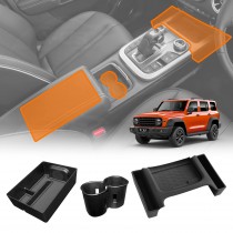 Centre Console Storage Set for GWM Tank 300 Tank300 2023-Onwards Cup Holder Insert Armrest Tray Gearbox Protection Mat Interior Accessories