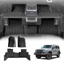 3D Floor Mats for GWM Tank 300 Tank300 PHEV 2023-Onwards Heavy Duty All Weather Car Waterproof Interior Protection Liner Set