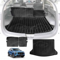 Boot Liner Kick Mats Set for GWM Haval Jolion 2021-Onwards All Weather Heavy Duty Cargo Car Trunk Back Seat Protector
