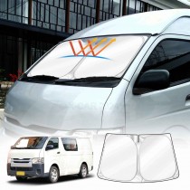 WindScreen Sun Shade for Toyota HiAce Van 2005-2018 Blocks UV Rays Foldable Custom Wind Screen Sun Visor Protector