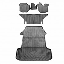 Floor Mats Boot Liner Set for Toyota Hiace LWB Van 2005-2018 All Weather Cargo Car Trunk Luggage Tray