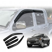 Weathershields for Holden Colorado Dual Cab RC Series 2008-2011 Car Weather Shields Wind Deflectors Window Sun Visor 4-Piece Set