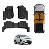 Front Rear Floor Mats for Holden Colorado 7 2012-2016 Heavy Duty All Weather Car Carpet Liner Set
