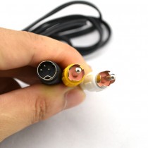 3 Pin RCA AV TV Composite Cable Lead Cord For SEGA Mega Drive 2/ Genesis 2