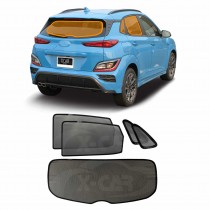 Window Sun Shades for Hyundai Kona 2017-2023 Car UV Protection Custom Rear Windscreen Shade SunBlind Mesh