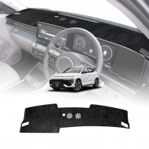 Dash Mat for Hyundai Kona Without HUD 2023-Onwards Non-Slip Microfiber Pad Cover Interior Accessories 