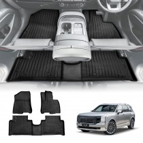 3D Floor Mats Set for Hyundai Palisade LX3 2026-Onwards Heavy Duty All Weather Front Rear Car Liners