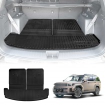3D All Weather Boot Liner for Hyundai SantaFe Santa Fe 6/7 Seater 2024-2025 Heavy Duty Cargo Trunk Cover Mat Luggage Tray