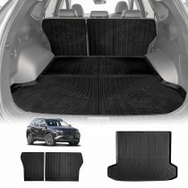 Boot Liner Kick Mats Set for Hyundai Tucson NX4 Hybrid 2021-Onwards All Weather Heavy Duty Cargo Car Trunk Back Seat Protector