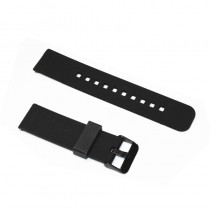 22mm Black Asus VivoWatch Silicone Rubber Band