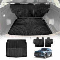 Boot Liner Set for Jaecoo J7 Series Lower Boot Level 2024-Onwards All Weather Heavy Duty Car Trunk Back Seat Protector Cargo Kick Mats