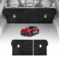 Back Seat Protector for Kia EV6 2021-Onwards All Weather Heavy Duty Car Kick Cargo Mats Cover Accessories