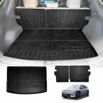 Boot Liner Kick Mats Set for Kia EV3 2025-Onwards All Weather Heavy Duty Cargo Car Trunk Back Seat Protector