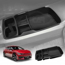 Center Console Box for Kia EV6 2021-2025 Organizer Storage Cup Holder Container Tray Car Accessories