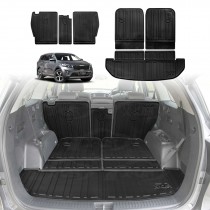 Boot Liners Kick Mats Set for Kia Sorento UM Series 2015-2020 All Weather Heavy Duty Cargo Car Trunk Back Seat Protector