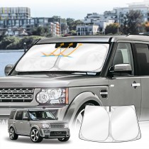 WindScreen Sun Shade for Land Rover Discovery 3 4 2004-2016 Blocks UV Rays Foldable Custom Wind Screen Sun Visor Protector
