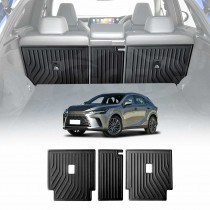 Back Seat Protector for Lexus RX350 RX350h RX500h 2022-2025 Heavy Duty Car Seats Kick Mats Cover