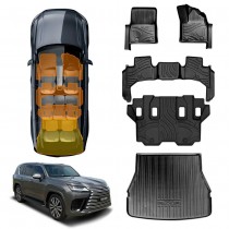 Boot Liner & Floor Mats for Lexus LX Series LX500d LX600 2021-2025 Heavy Duty Cargo Trunk Mat Luggage Tray