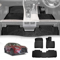 3D Floor Mats for Lexus RX200t RX300 RX350 RX450h 2016-2022 Heavy Duty All Weather Car Mats Carpet Liner Set