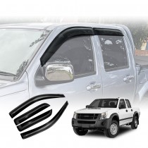 Weathershields for Isuzu D-MAX Dual Cab 2008-2012 Car Weather Shields Wind Deflectors Window Sun Visor 4-Piece Set