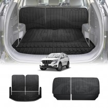 Boot Liners Kick Mats Set for Mahindra XUV700 2023-Onwards All Weather Heavy Duty Cargo Car Trunk Back Seat Protector