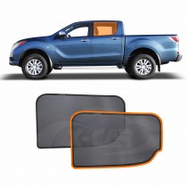 Rear Window Sun Shade for Mazda BT-50 Dual Cab UP UR Series 2011-2020 Magnetic Car Sun Blind Mesh