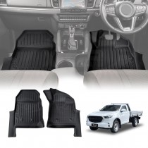 3D Floor Mats for Mazda BT-50 BT50 Single Cab TF Series 2020-Onwards Heavy Duty All Weather Car Mats Liner Set Car Accessories