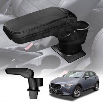 Central Armrest Storage Box with Cup Holder for Mazda CX-3 CX3 2015-2025 Arm Rest Car Interior Accessories