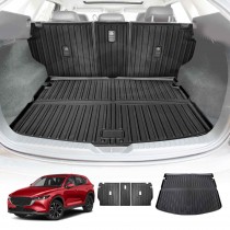 Boot Liner Kick Mats Set for Mazda CX5 CX-5 2022-2026 All Weather Heavy Duty Cargo Car Trunk Back Seat Protector