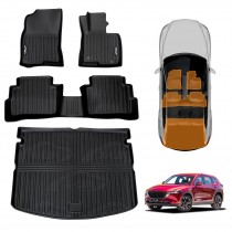 3D Floor Mats Boot Liner for Mazda CX5 CX-5 2022-2026 All Weather Heavy Duty Cargo Car Trunk Luggage Tray Acessories