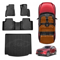 3D Floor Mats Boot Liner Set for Mazda CX5 CX-5 KM Series 2026-Onwards All Weather Heavy Duty Cargo Car Trunk Luggage Tray