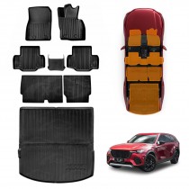 3D Floor Mats Boot Liner Set for Mazda CX-70 CX70 2024-Onwards All Weather Heavy Duty Cargo Kick Mats Back Seat Protector Cover