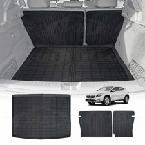 Boot Liner Kick Mats Set for Mercedes Benz GLA Class 2014-2019 All Weather Heavy Duty Cargo Car Trunk Back Seat Protector