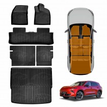 3D Floor Mats Boot Liner Set for MG MGS5 EV 2025-Onwards All Weather Heavy Duty Cargo Kick Mats Back Seat Protector Cover