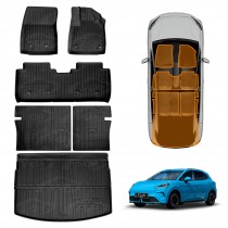 3D Floor Mats Boot Liner Set for MG MG4 EV Urban 2026-Onwards All Weather Heavy Duty Cargo Kick Back Seat Protector Cover