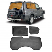 Window Sun Shades for Mitsubishi Pajero 2006-2022 Car UV Protection Custom Rear Windscreen Shade SunBlind Mesh