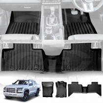 3D Customized Heavy Duty All Weather Car Mats Floor Liner Full Set Carpet for Mitsubishi Triton MV Double Cab 2024-2025