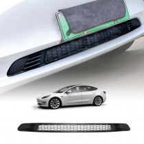 Tesla Model 3 Car Front Air Flow Vent Inlet Intake Grill Mesh Grille Grid ABS Plastic Protection Cover Leaves Insect Guard Matt Black