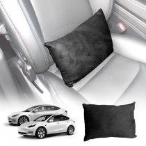 Black Waist Support Pillow for Tesla Model 3 2017-2023 and Model Y 2021-2025 Car Seat Lumbar Rest Pad Cushion Accessories