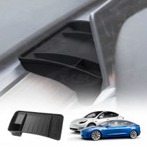 Tesla Model 3 2017-2023 and Model Y 2021-2025 Center Screen Console Dash Tray Organizer Hidden Storage Car Tissue Sunglasses Holder