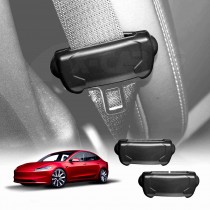 Seat Belt Buckle Silicone Protective Cover for Tesla Model 3 Highland 2023-2025 Car SeatBelt Interior Assessories Set of 2