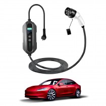 Type 2 Portable EV Charger 10 Amp 2.4KW Australian Plug 5 Meters for Tesla Model 3 Highland 2023-2025