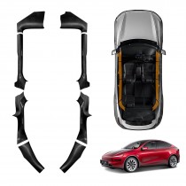 Door Sill Protector Sets for Tesla Model Y Juniper 2025-Onwards Car Threshold Scuff Trim Full Covers Guards Accessories Set of 8